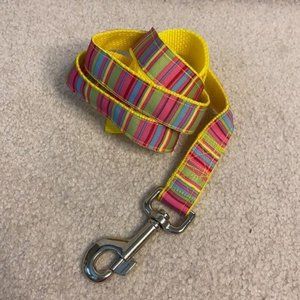 Nylon dog leash with pretty pastel colors.